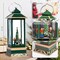 12" Christmas Snow Globe Lantern with Christmas Tree - Water Swirling Glitter LED Light Lantern with Music - Vintage Xmas Gifts - USB Plug or Battery Operated Home Decor (Christmas Tree)